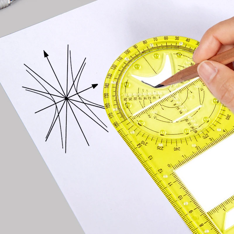 Многофункциональная Геометрическая линейка геометрический шаблон