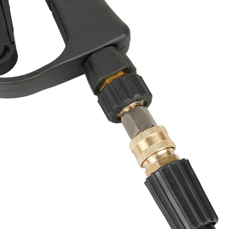 

Kit Pressure Washer Adapter 15mm 5000 PSI Couplers Connector Washing Tools