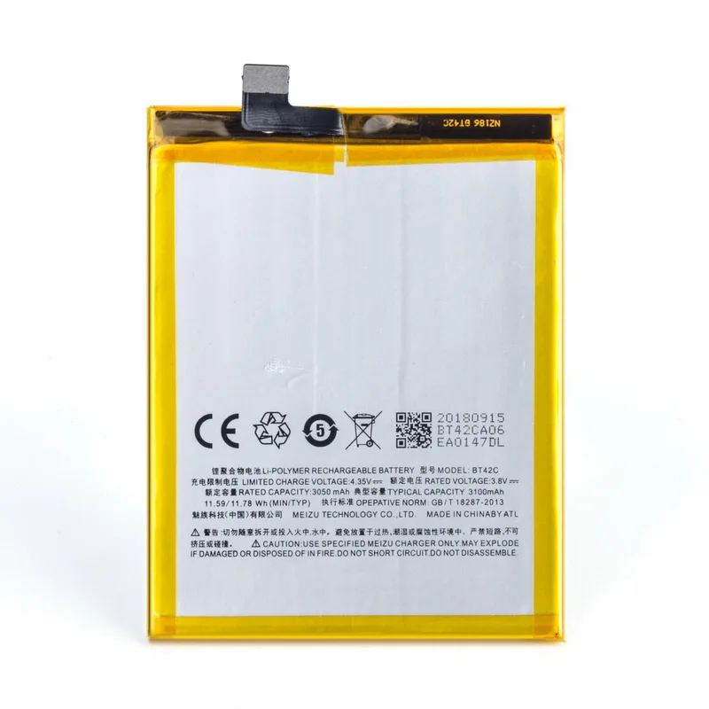 Батарея BT42C для Meizu M2 Note 3100mAh мобильного телефона Bateria Новая высокого качества