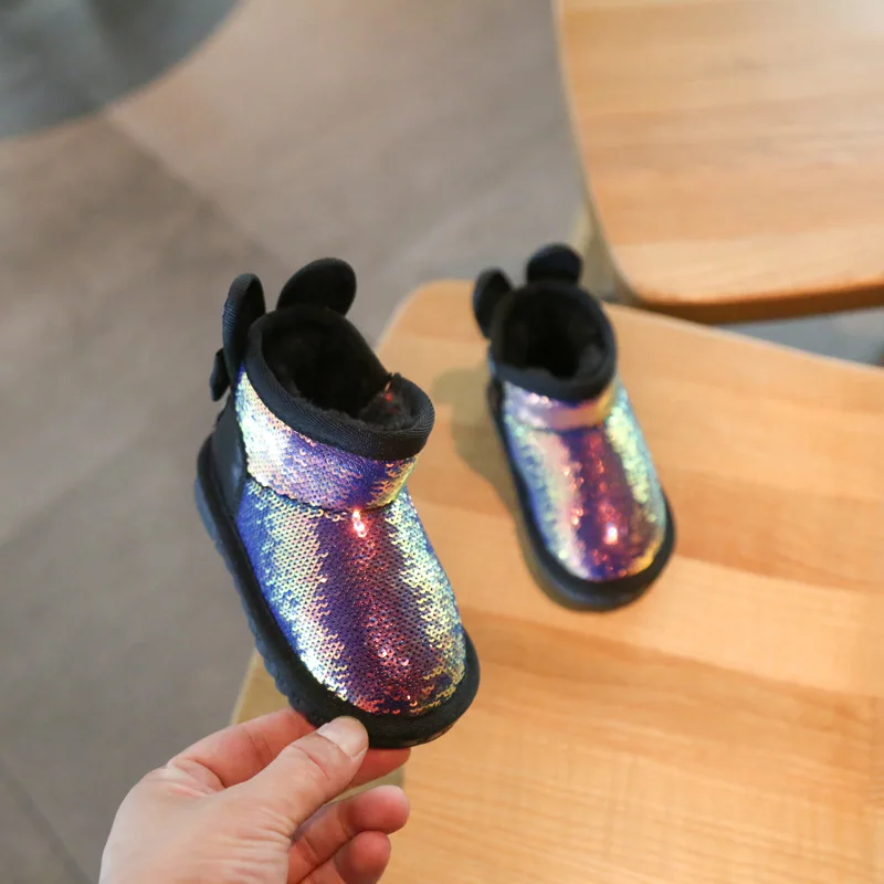 Зимняя обувь для девочек яркая детская из хлопка теплая зимняя обувь|Обувь детей