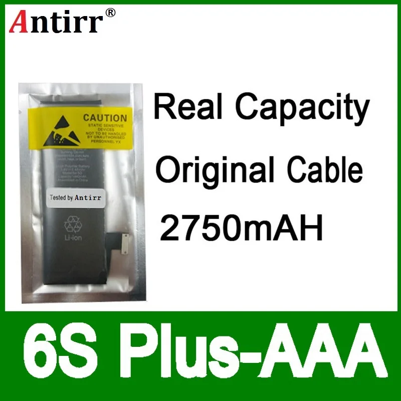 

Китайская Защитная плата с реальной емкостью 10 шт./лот, батарея 2750 мАч 3,7 в для iPhone 6S PLUS, запасные части для ремонта нулевого цикла AAA
