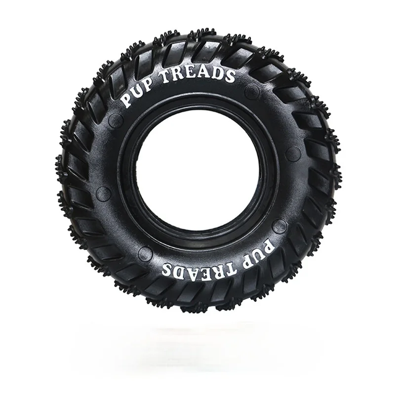 

Dog toy rubber tire teeth ring bite resistant and clean teeth training pet toy dogs pets accessories Chew Toys