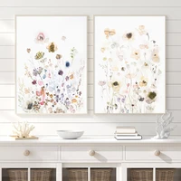 modern floral plant watercolor posters canvas painting wall art print pictures for bedroom living room interior home decoration