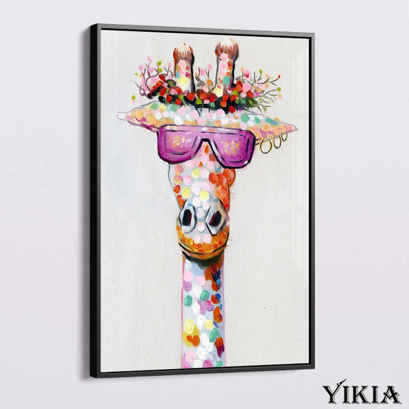 

Abstract Animal Wall Art Poster Graffiti Deer Hand Draw Canvas Print Oil painting Nordic Creativity Modern Home Decor Picture
