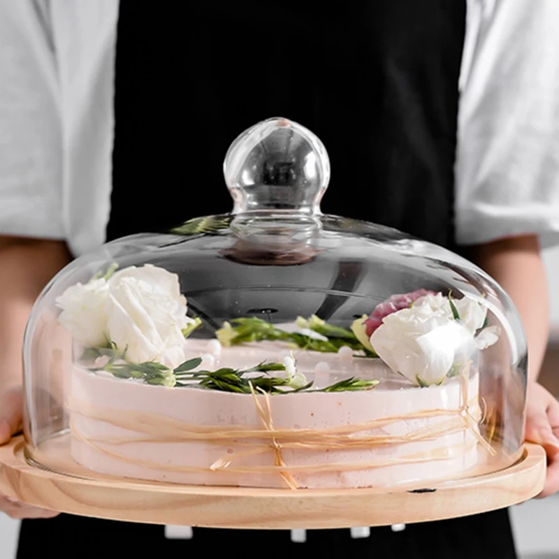 Деревянная тарелка для торта фруктовая сервировка десерта поднос свадьбы дня