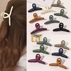 Акриловые заколки для волос, матовые однотонные геометрические заколки для волос с крестом, матовые заколки для волос, аксессуары для волос, женские корейские заколки для волос, Оптовая продажа