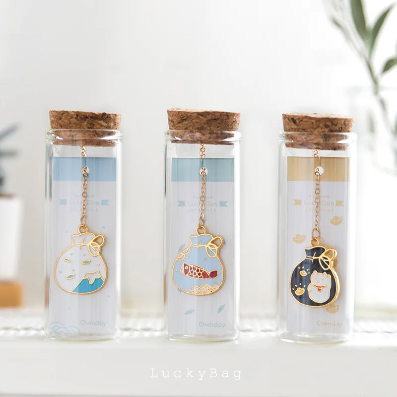 Винтажная металлическая Закладка красивая дрифтинговая бутылка для книг