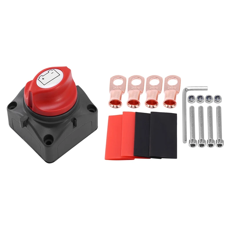 

Battery Switch Heavy Duty Battery Power Cut Master Switch Disconnect Isolator for Car Vehicle RV and Marine Boat