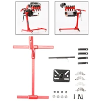 universal rotatable simulated stainless steel v8 engine flip frame repair bracket stand for scx10 rc car tools accessories