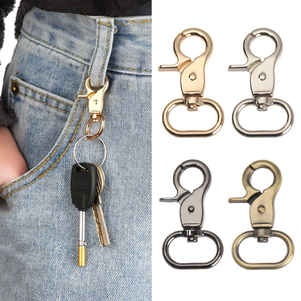 1pc Solid Trigger Clips Swivel Eye Bolt Snap Hook Lobster Clasps for Leather Craft Bag Strap Belt Webbing Pet Dog Rope Leashes | Дом и сад