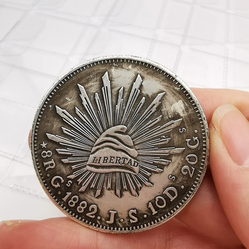 Памятная монета 1882 мексиканский Орлан змея большой диаметр 45 мм Коллекционная