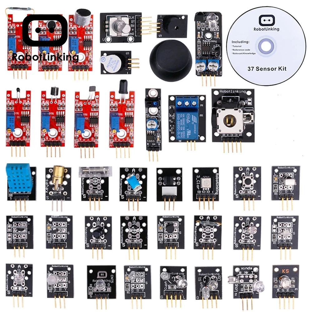 KUONGSHUN 37 в 1 комплект датчиков коробки/37 комплект датчиков для Arduino высокого качества v2.0