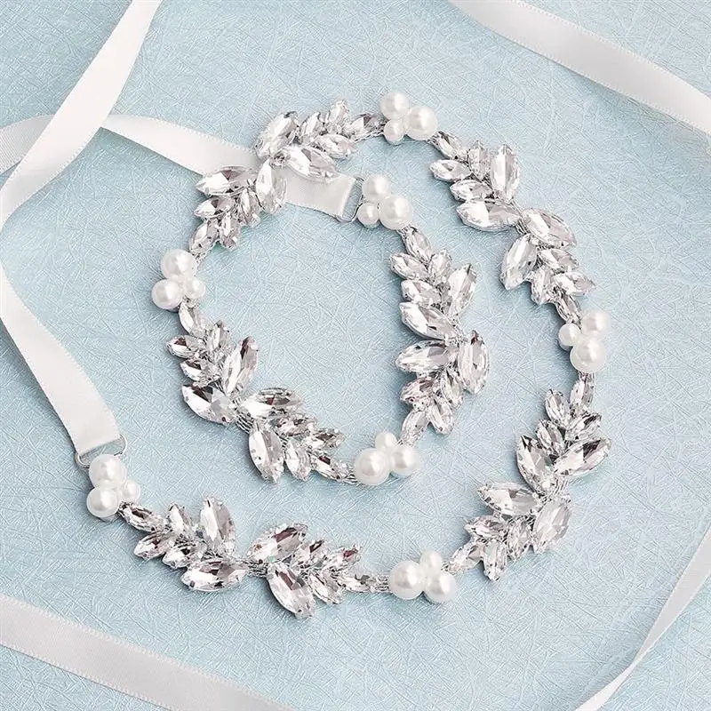 Стразы пояс для невесты элегантный цепочка платья свадебный аксессуары