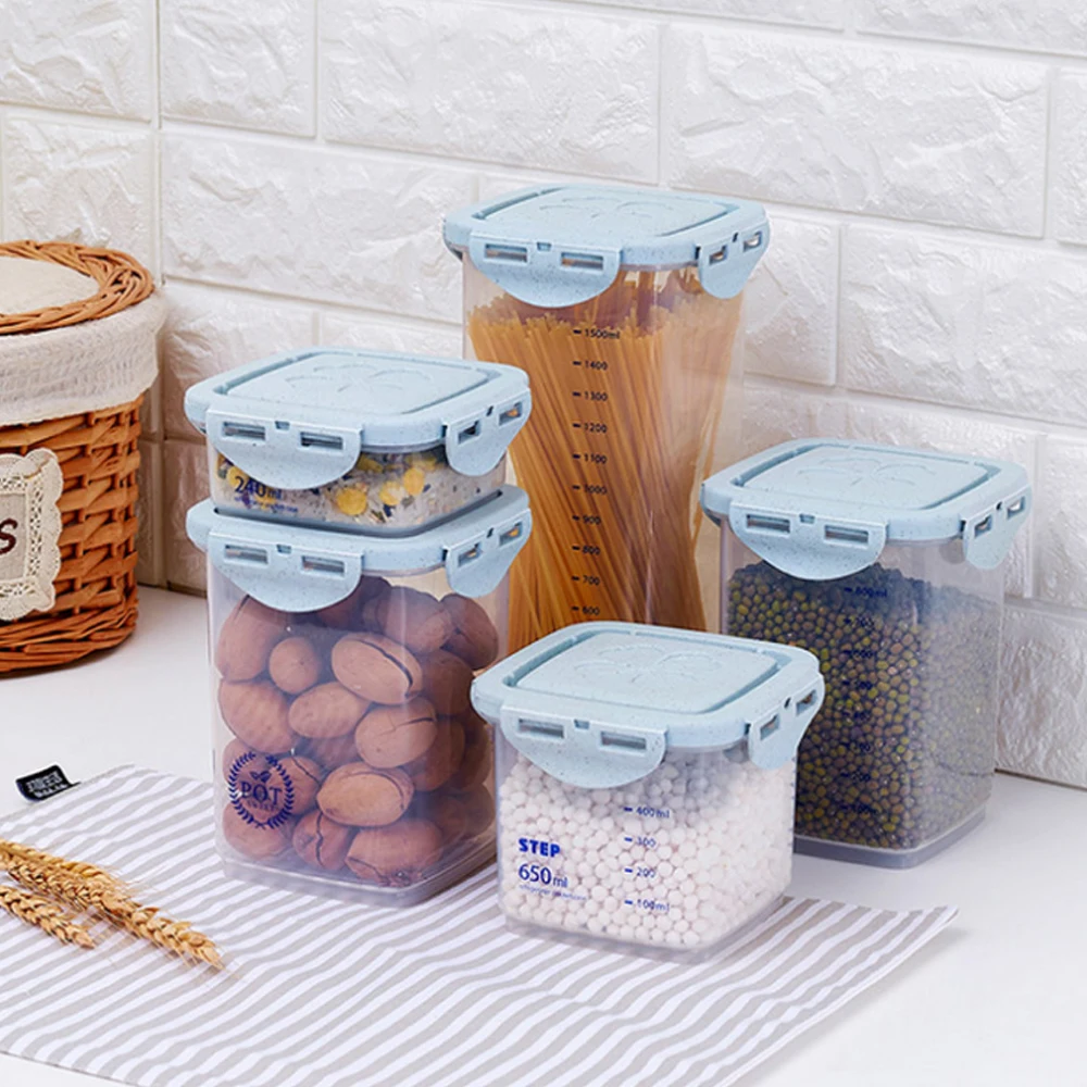 Коробка для хранения пищевых зерновых кухонные аксессуары Градуированный