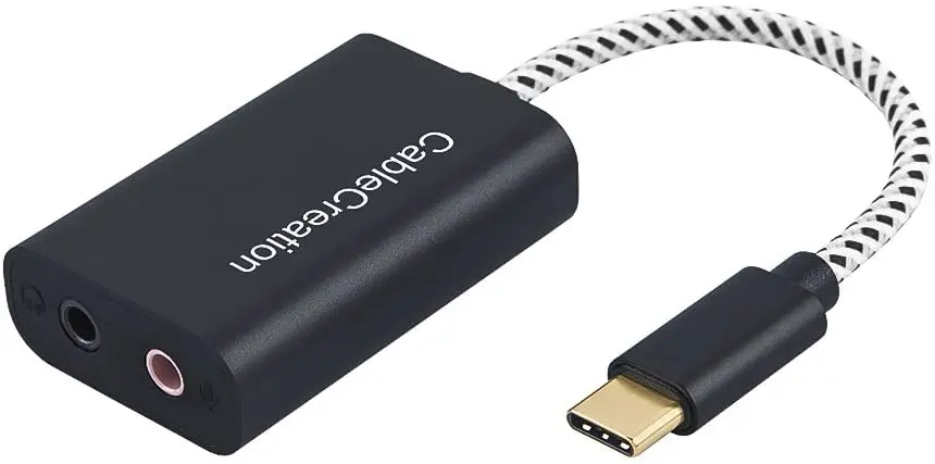 Адаптер для микрофона USB-C внешняя стереозвуковая карта Type-C с аудиоразъемом 3 5 мм