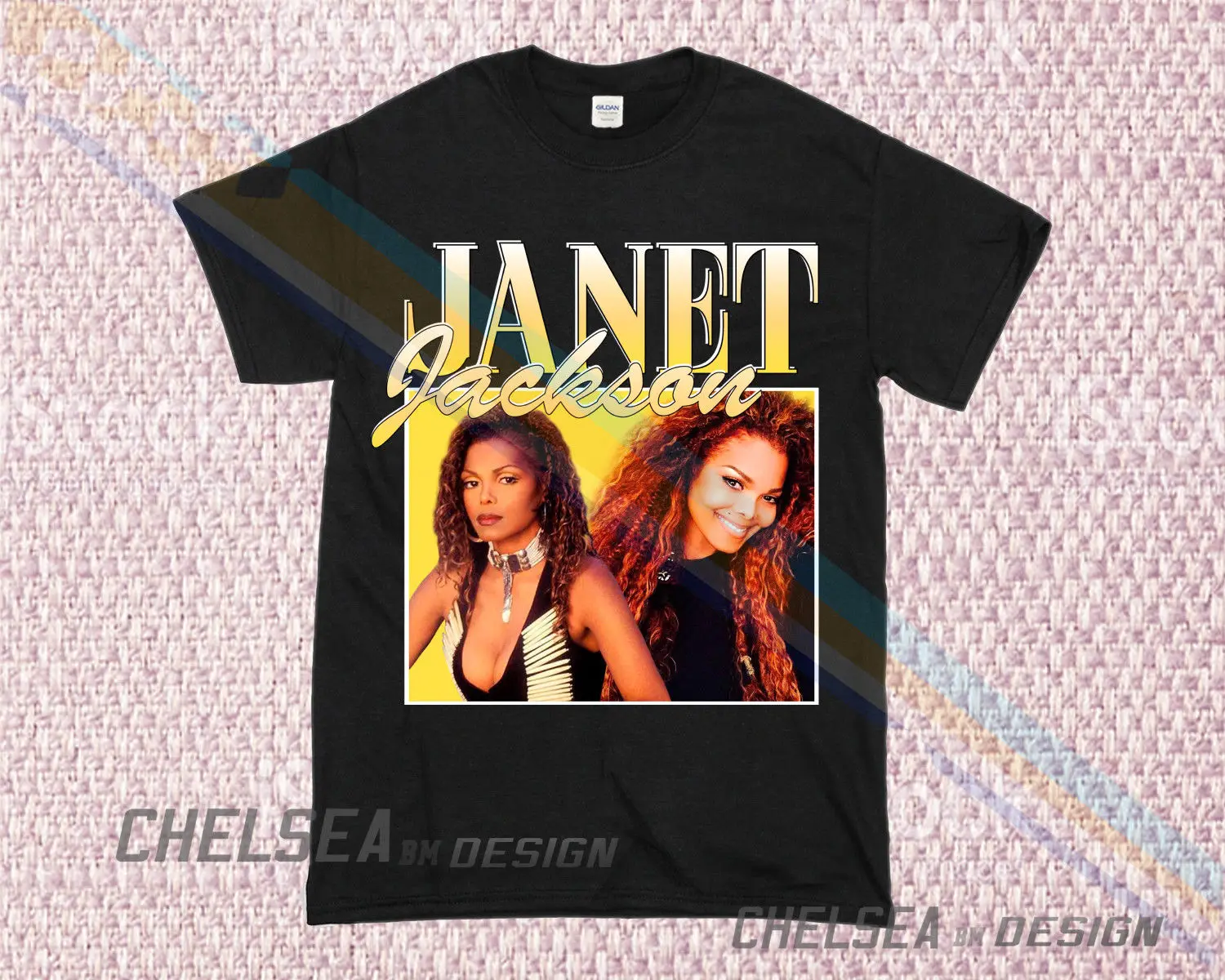 Вдохновленный Janet Футболка Джексон Merch Tour Limited Vintage редкий 2019 унисекс Tee|Мужские