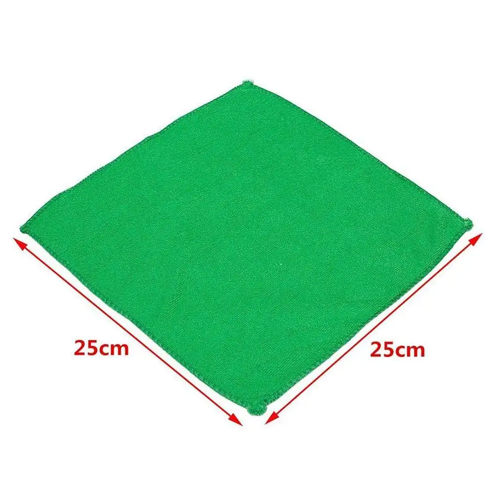 

10Pcs 25x25cm Car Wash Microfiber Towel Car Cleaning Drying Cloth Car Care Cloth Car Household Detailing Washing Towel