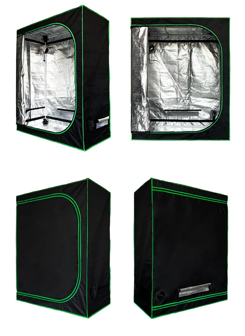 120*60*150CM Plant Grow Tent Grow Box Indoor Grow Room Home Reflective Mylar For Hydroponics Greenhouse Oxford Plant Light Tent