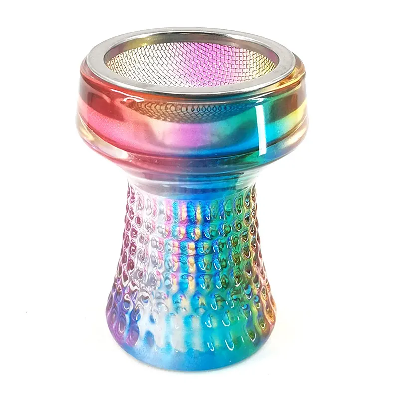 

Crystal Glass Shisha Bowl Hookah Head Tabacco Bowl for Better Narguile Huka Smoking Easy Replace Charcoal Easy to Clean