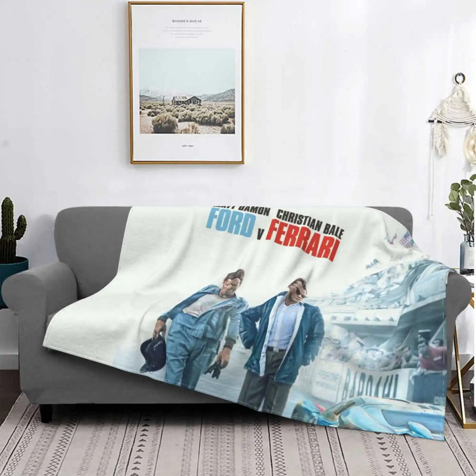 

Manta de aire acondicionado para Ford V Ferrari (2019), manta portátil de viaje, V 2019, 2020 Vs, Matt, Rogers, cristiano, Bale,