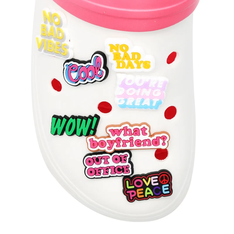 Аксессуары для обуви одежда сумка любовь мир талисманы Крутое Вау красное сердце