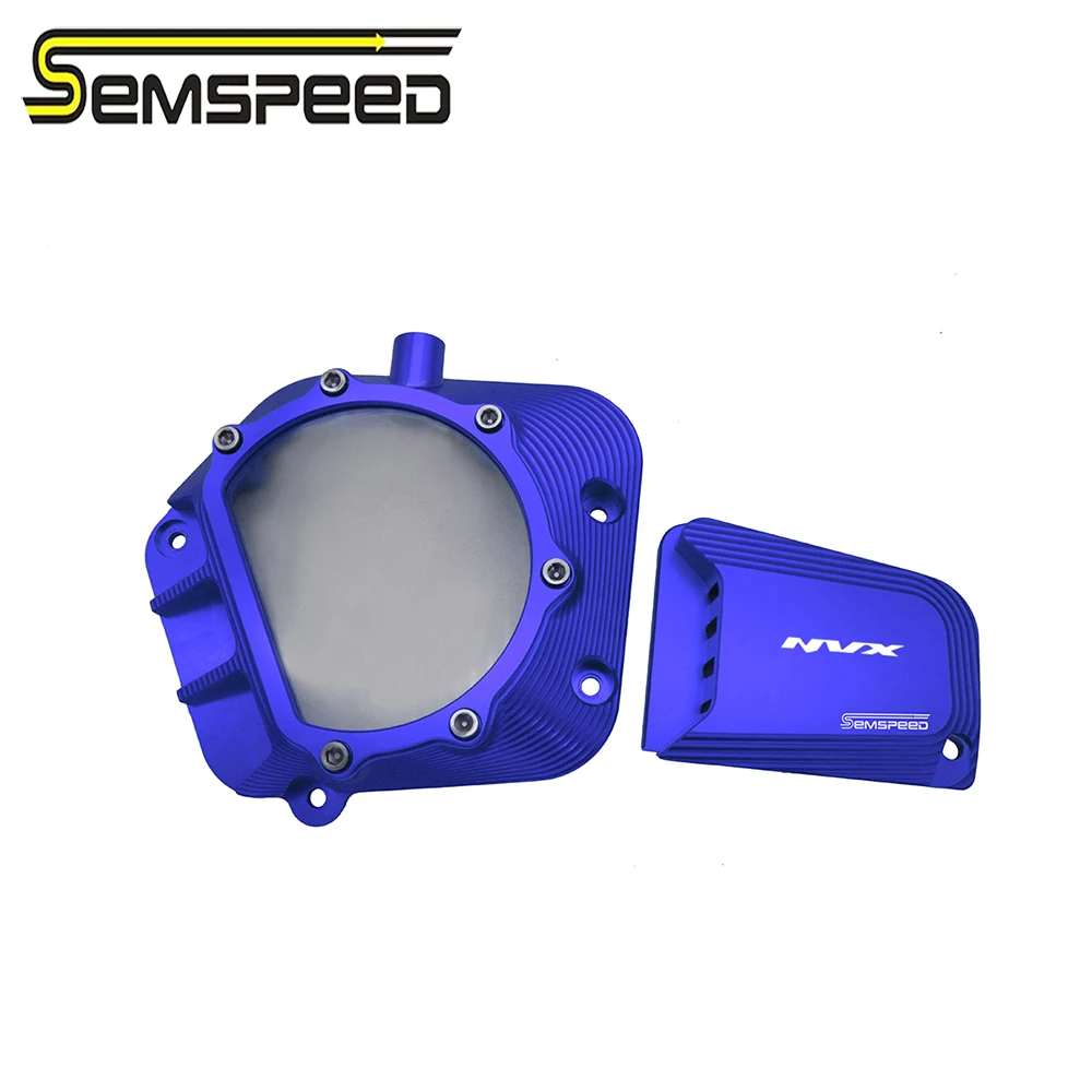 SEMSPEED CNC мотоцикл новый прозрачный защитный чехол для двигателя Yamaha Aerox155 NVX155 NVX 155