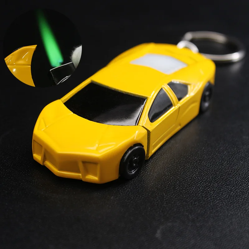 Креативный автомобильный брелок с фонариком легче чем газ-бутан струйная