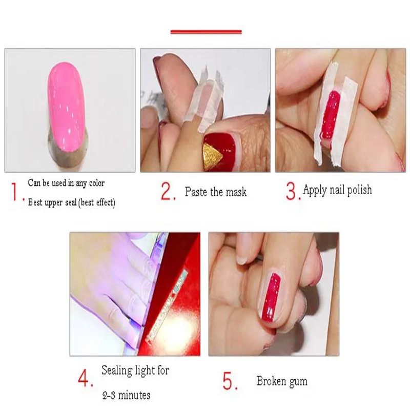 0 5 см DIY клей для ногтей клейкие ленты советы рулоны оберточные полоски Маникюр