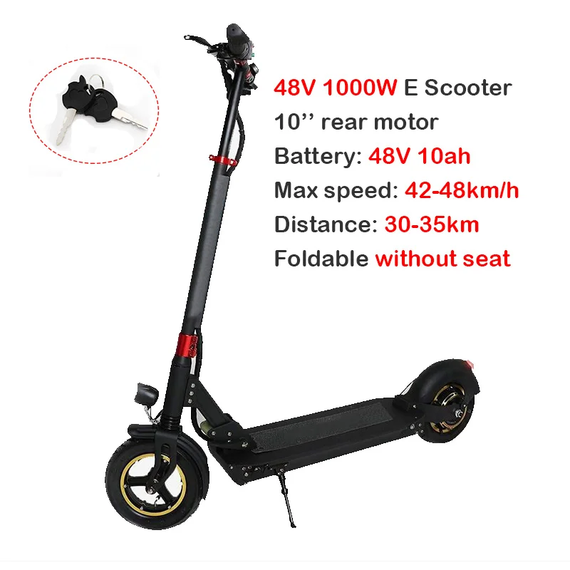 48V1000W10AH no seat 48V1000W E скутер максимальная скорость до 48KMH Longboard 10 ''складной взрослый с сиденьем Ховерборд скейтборд Patinete Электрический скутер - Цвет: 48V1000W10AH no seat