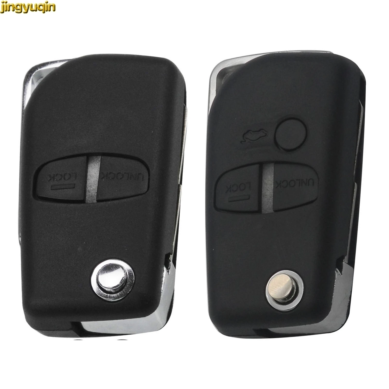 Jingyuqin пульт дистанционного управления флип Автомобильный ключ чехол для Mitsubishi