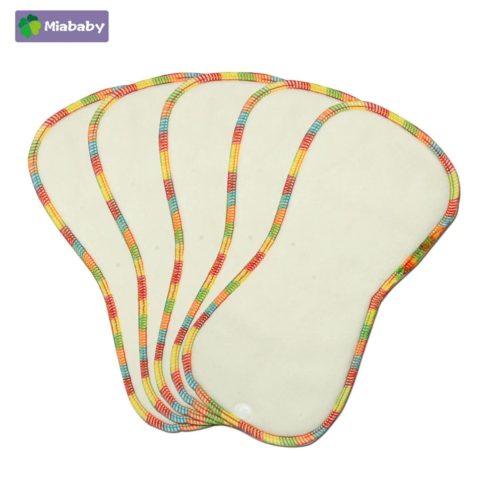 

Miababy Bamboo Cotton Newborn Diapers Tiny AIO Cloth Diaper Waterproof PUL Fit 3-5KG Baby