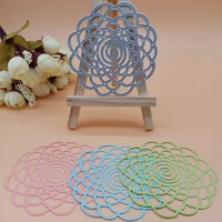 spiral circle flower cutting die for scrapbooking 3d stencils embossing diy photo album decorative embossing diy paper cards