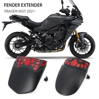 motorcycle accessories black front fender rear mudguard extender for yamaha tracer 9 tracer9 tracer 9 gt 2021 hugger extension
