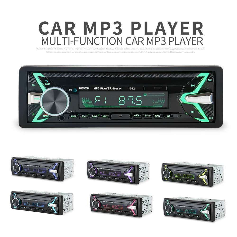 

For Car Radio 1din Autoradio Aux Input Receiver Bluetooth Stereo MP3 Multimedia Player Support FM/MP3/WMA/USB/SD Card