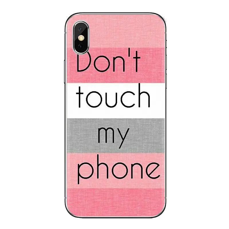 Don't touch my phone Soft Transparent Shell Covers For Xiaomi Mi4 Mi5 Mi5S Mi6 Mi A1 A2 5X 6X 8 9 Lite SE Pro Max Mix 2 3 2S |