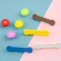 rubber door handles children colorful pink blue yellow round kitchen cabinet knobs and handles furniture handle drawer pulls