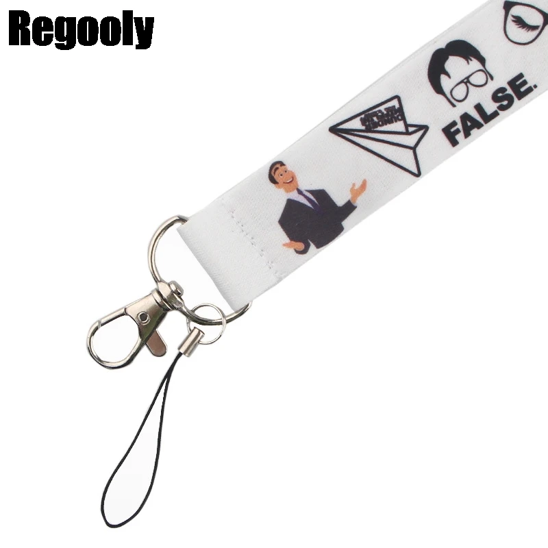 the office tv show lanyard for keys phone cool neck strap lanyard for camera whistle id badge cute webbings ribbons gifts kids free global shipping