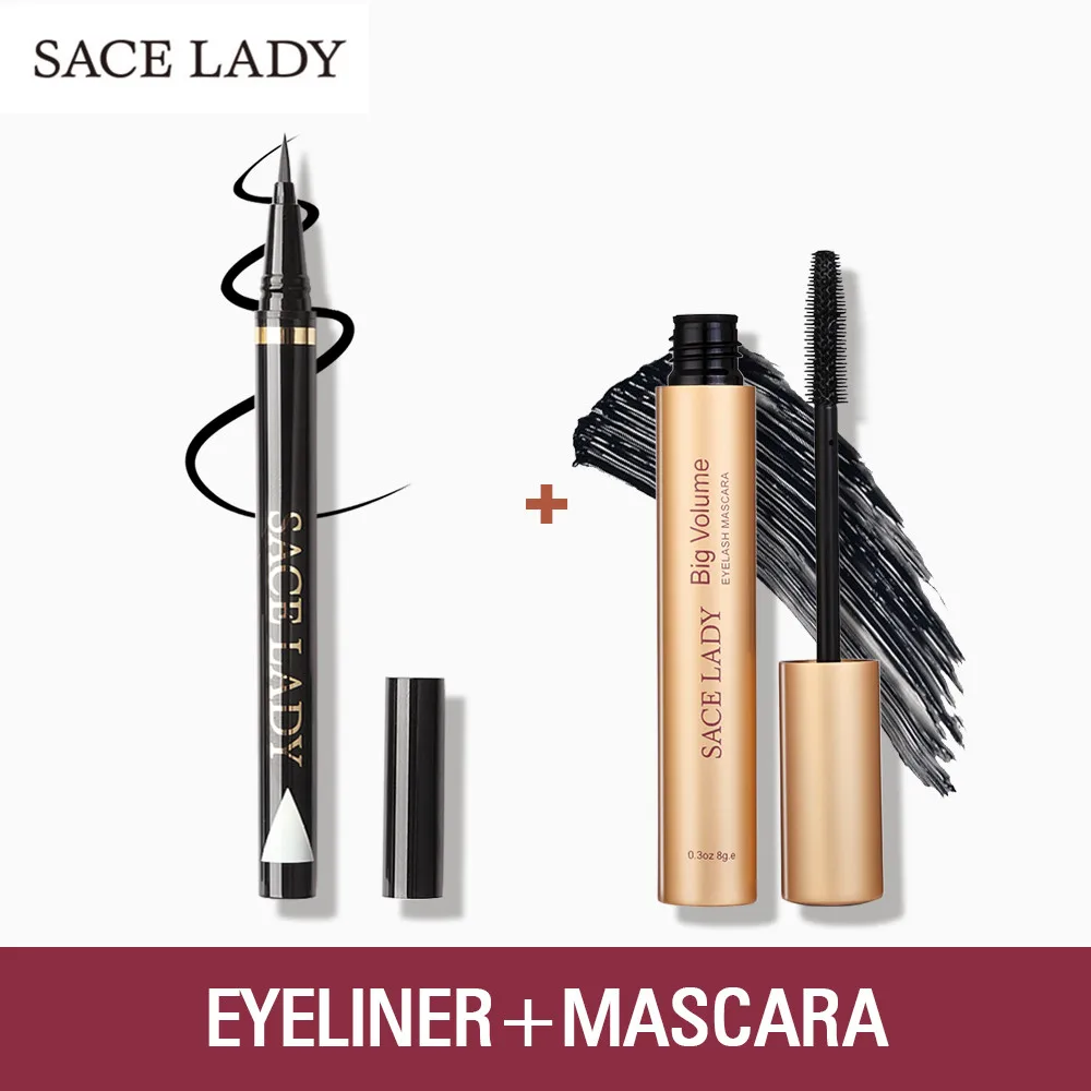 SACE LADY Удлиняющая Тушь для ресниц Стойкая подводка глаз набор карандашей