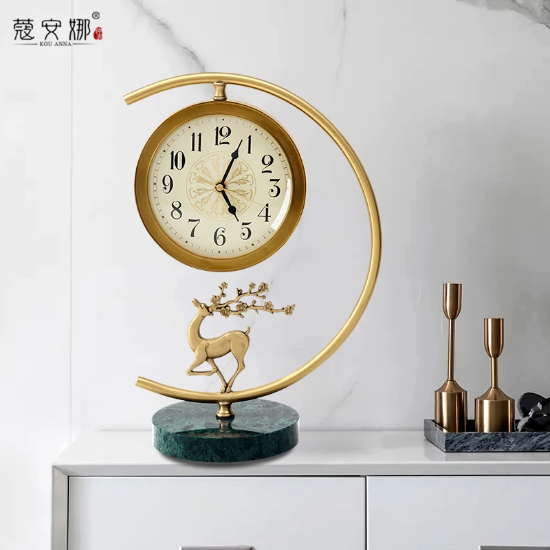 Новые настольные часы в китайском стиле для гостиной украшения модные