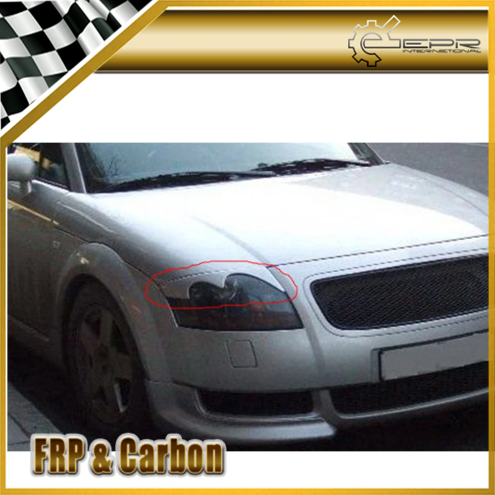 Автомобильный Стайлинг для Audi 2000-2006 TT MK1(тип 8N) отделка передних фар из углеродного волокна Брови век комплект для кузова тюнинг для TT MK1 Racing