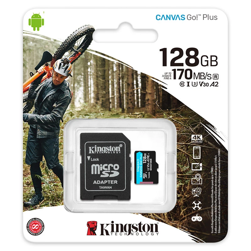 Kingston Карта памяти Micro SD класс 10 32 ГБ 64 128 ГБ|Карты памяти| |