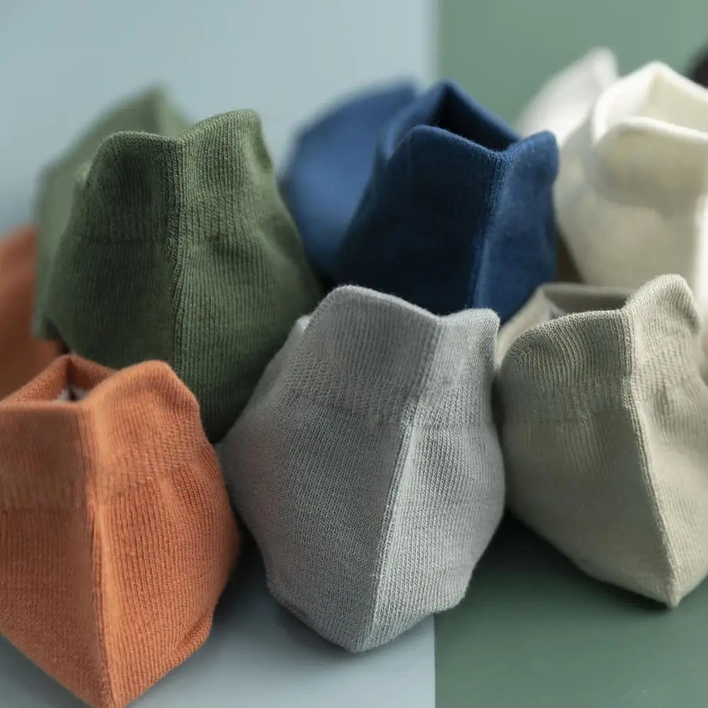 

10 Pairs/Lot Breathable Men's Socks Short Ankle Summer Elastic Men Solid Mesh High Quality Male Cotton Socks Hot Sale 2020