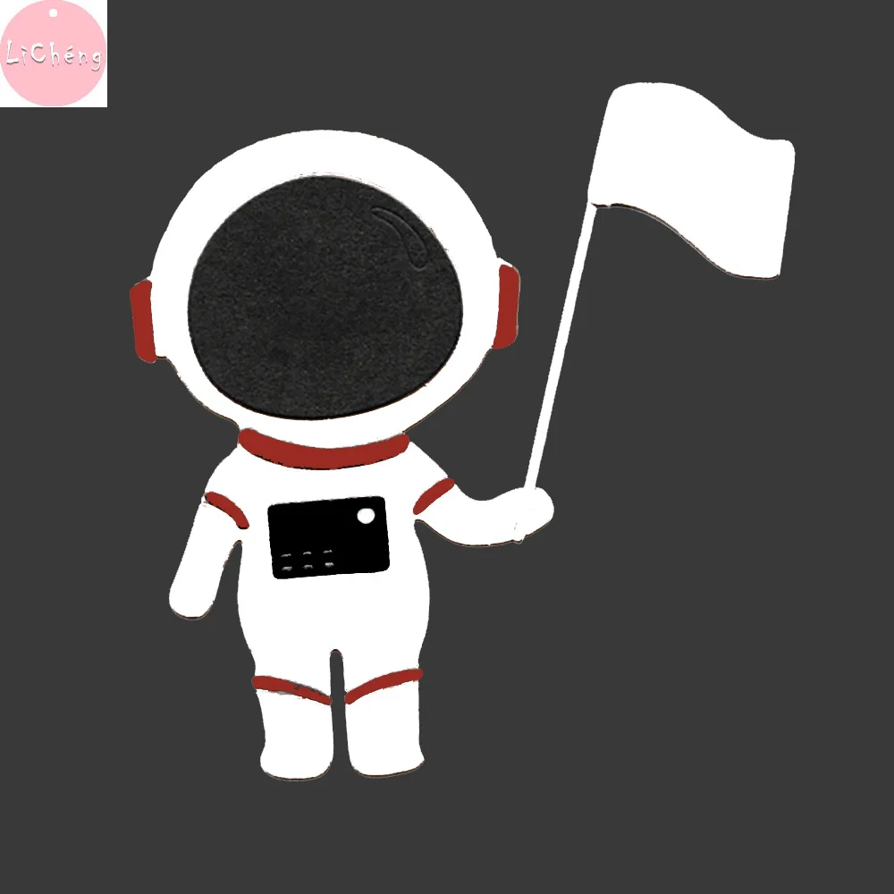 

Astronaut Slimline Cutting Dies Scrapbooking Embossing Folders for Card Making Metal Craft Stencils DIY Clear Stamps Dies