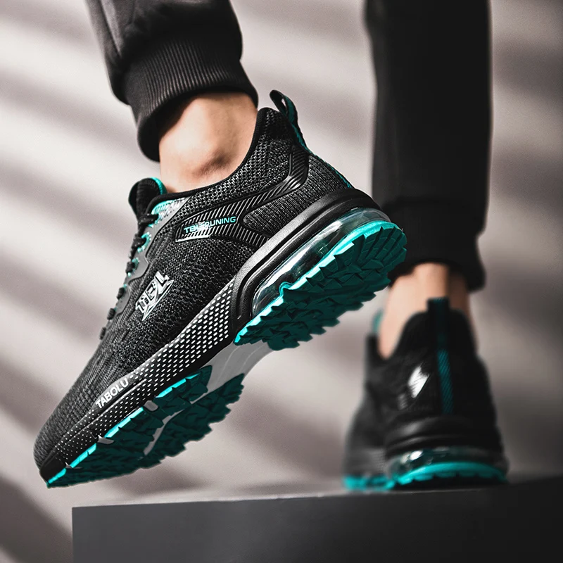 

Professioal Breathable Running Shoes Men Outdoor Light Weight Walking Sneakers Comfortable Anti Slip Athletic Footwears Male