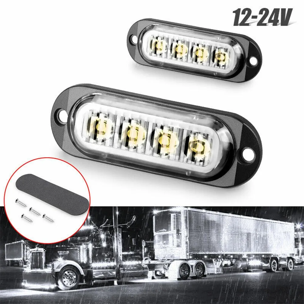 

2 шт., Автомобильные светодиодные габаритные огни ABS + PC