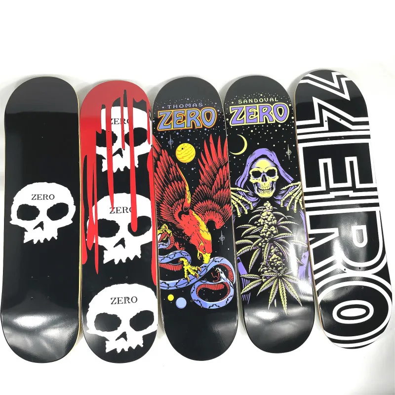 

Zero 7-Layer Canadian Maple Professional Double Rocker Color Multi-Size Skateboard. Deck 7.75/7.8/8.0/8.125/8.25/8.375/8.5inch