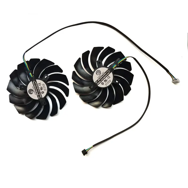 2 шт. 95 мм PLD10010S12HH 4-контактный DC 12 В RTX3060 GPU видеокарты вентиляторы подходит для MSI RTX