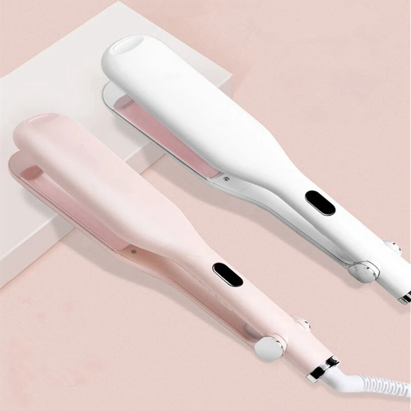 

2In1 Hair Curling Iron Egg Roll Hair Styler Wand Curler Irons Tourmaline Ceramic Hair Straightener EU Plug