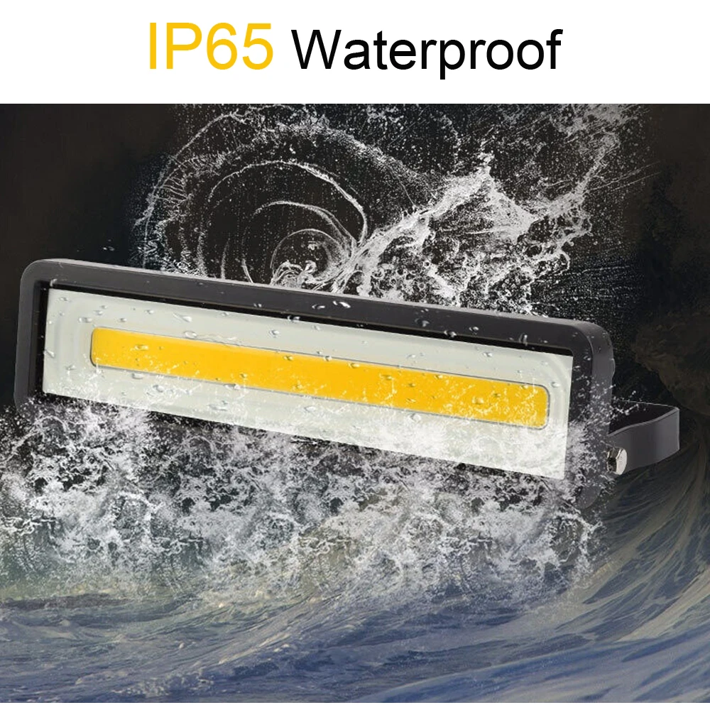 IP65 Водонепроницаемый 50 Вт 100 150 светодиодный прожектор наружный COB отражатель