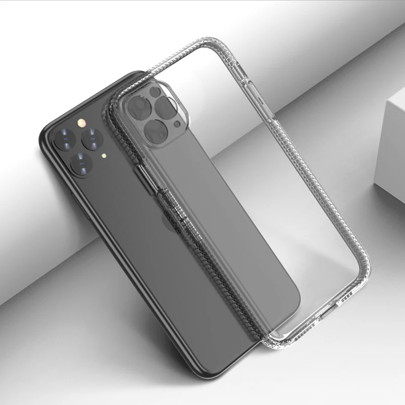 

Transparent Clear Back Cover For iPhone 12 Pro Max 12mini 11ProMax 11 Pro XsMax XR X XS SE2 7 Plus 8 8Plus Silicone Phone Case